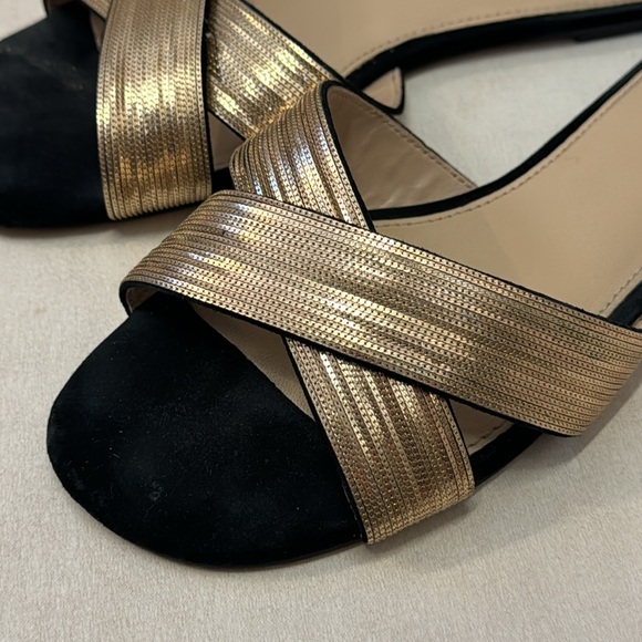 Botkier NY Black & Gold Slides - Picture 2 of 4